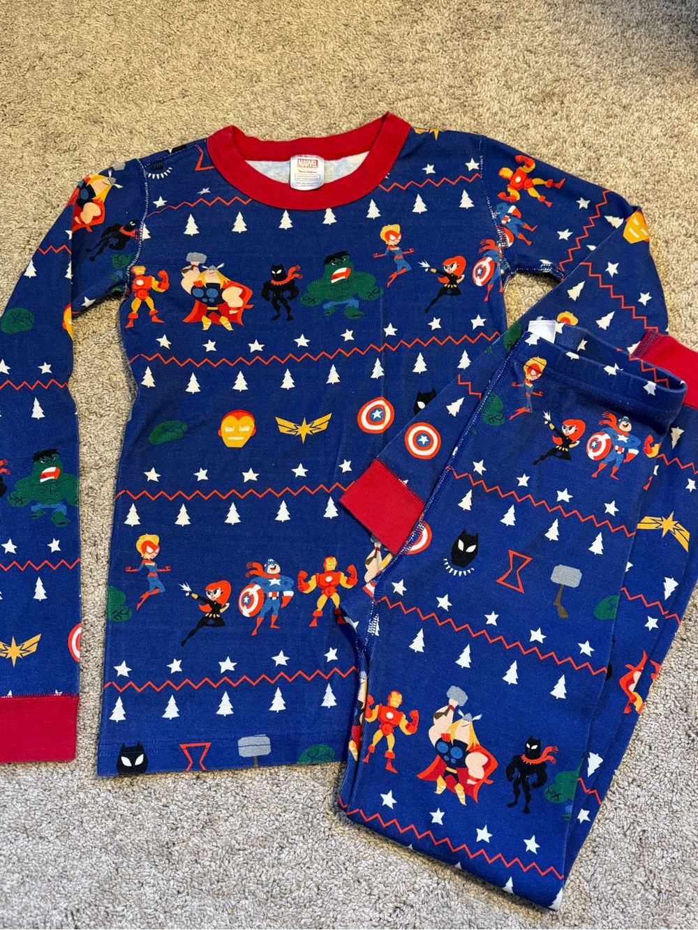 Hanna Andersson Sz 10 Marvel PJ Set